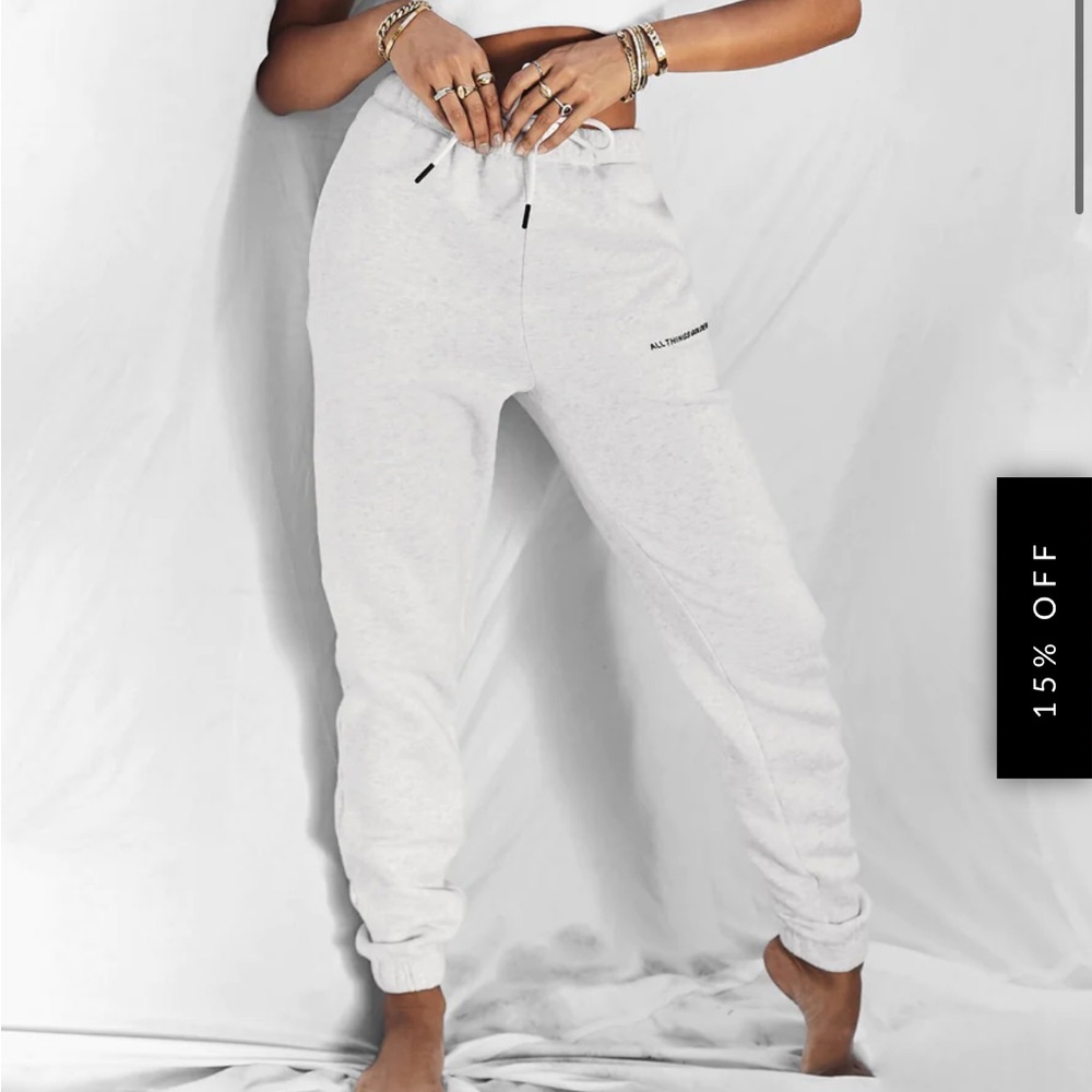 All things golden THE A.T.G TRACK PANTS - ICE GREY